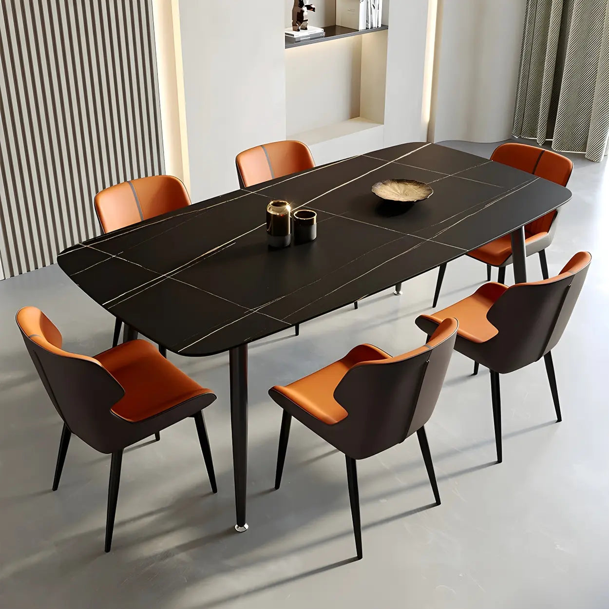 Faux Leather Low Solid Back Armless Dining Side Chair Image - 4