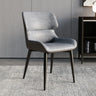 Faux Leather Low Solid Back Armless Dining Side Chair Image - 47