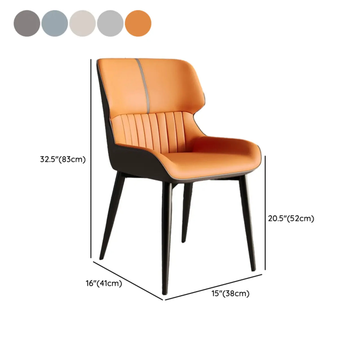 Faux Leather Low Solid Back Armless Dining Side Chair 