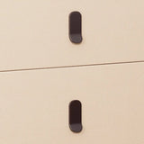 Faux Leather Two Drawers Kids Nightstand with Legs Image - 13