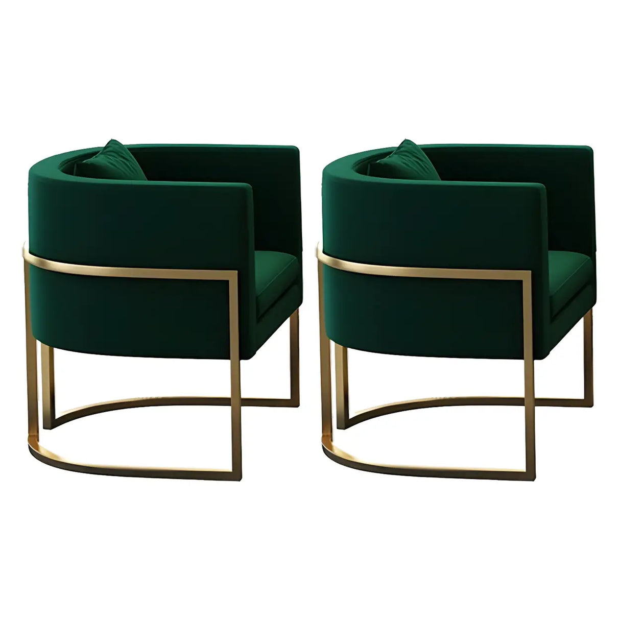 Faux Leather Upholstered Metal Dining Chair with Arms Image - 34