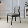 Faux Leather Upholstered Wooden Frame Dining Side Chair Image - 69