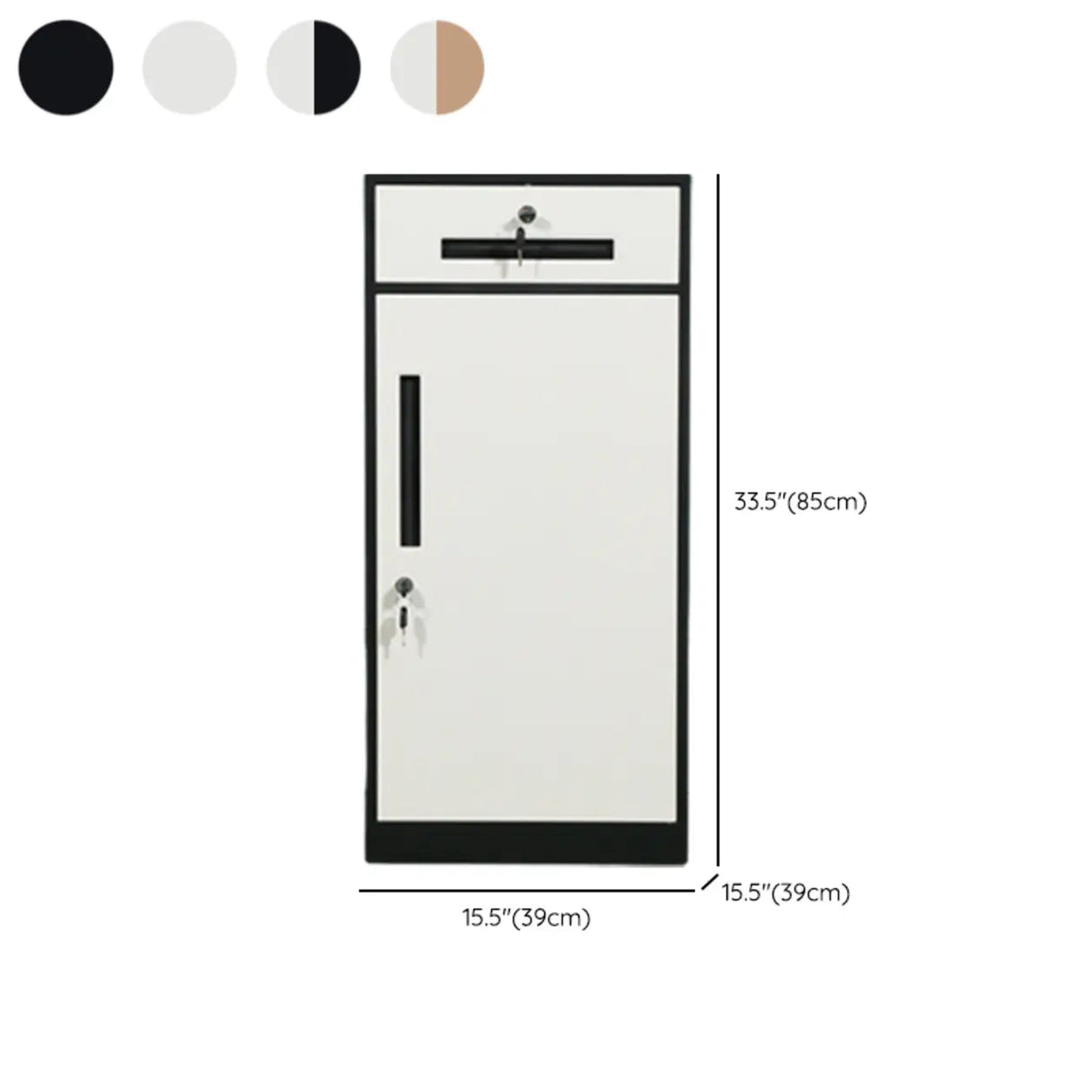 Fire Resistant Tall Steel Vertical Lockable Filing Cabinet 