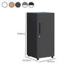 Fire Resistant Vertical Filing Cabinet with Lock and Casters #size