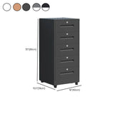 Fire Resistant Vertical Filing Cabinet with Lock and Casters Image - 38