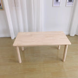 Fixed Height Rectangle Wood Kids Writing Desk for Four Image - 7