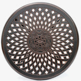 Fixed UV Resistant Metal Frame Outdoor Coffee Table Image - 7