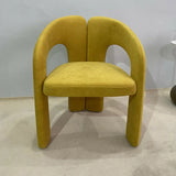 Flannel Fixed Back Metal Frame Lounge Chair with Arms Image - 3