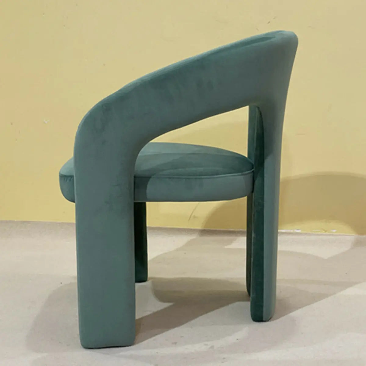 Flannel Fixed Back Metal Frame Lounge Chair with Arms Image - 6