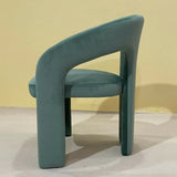 Flannel Fixed Back Metal Frame Lounge Chair with Arms Image - 6
