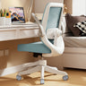 Flip Arm White Ergonomic Mesh Swivel Task Office Chair Image - 5