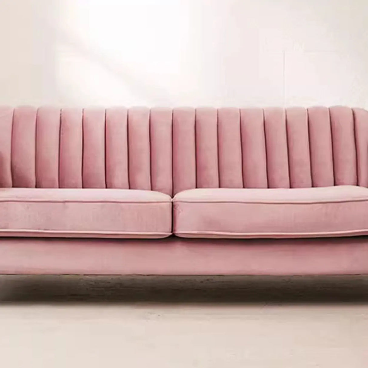 Flocked Slipcover Sewn Pillow Back Square Arm Loveseat Image - 8