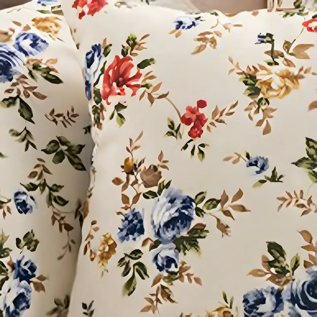 Floral Curved Fabric Solid Color Chaise Sofa Lounge Image - 10