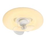 Flower Remote Flush Mount Ceiling Fan with LED Light Image - 10