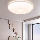 Flower-Shaped Dimmable LED Flush Mount Ceiling Light Image - 12