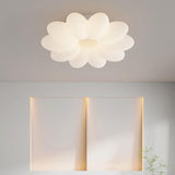 Flower-Shaped Dimmable LED Flush Mount Ceiling Light Image - 3