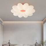 Flower-Shaped Dimmable LED Flush Mount Ceiling Light Image - 5
