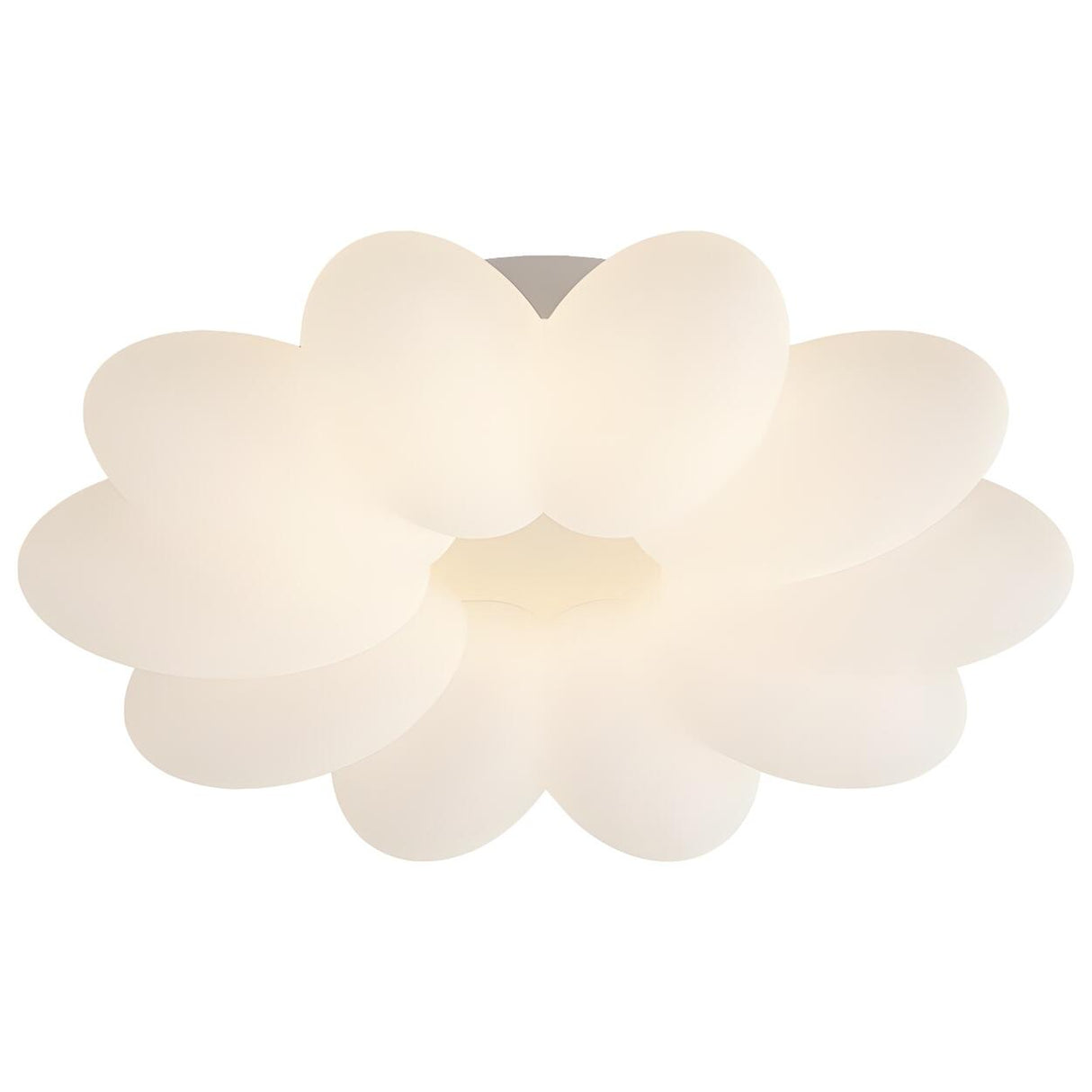 Flower-Shaped Dimmable LED Flush Mount Ceiling Light Image - 6