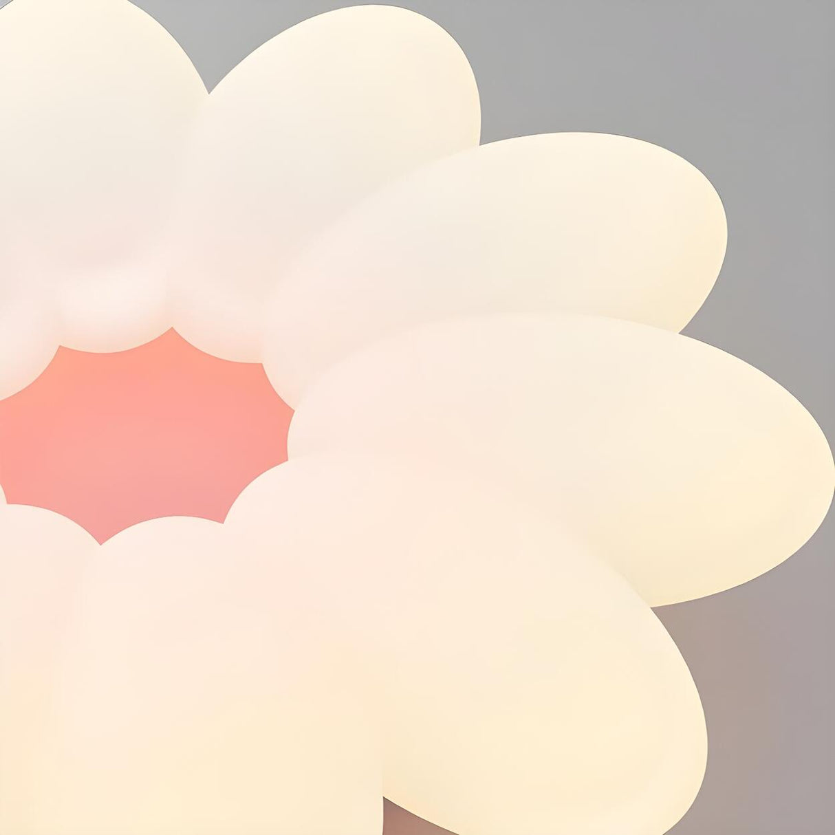 Flower-Shaped Dimmable LED Flush Mount Ceiling Light Image - 7