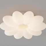 Flower-Shaped Dimmable LED Flush Mount Ceiling Light Image - 9