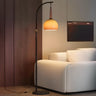 Metal Traditional Floor Lamp 1 Light with Glass Shade & Rocker Switch, Adapted for LED/Incandescent/Fluorescent, Adaptable Height, Residential Use Image - 5