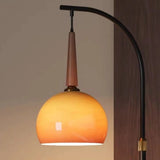 Metal Traditional Floor Lamp 1 Light with Glass Shade & Rocker Switch, Adapted for LED/Incandescent/Fluorescent, Adaptable Height, Residential Use Image - 6