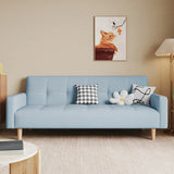 Foldable Convertible Square Arm Biscuit Back Sleeper Image - 10