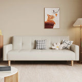 Foldable Convertible Square Arm Biscuit Back Sleeper Image - 15
