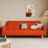 Foldable Convertible Square Arm Biscuit Back Sleeper Image - 16