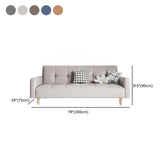 Foldable Convertible Square Arm Biscuit Back Sleeper #size