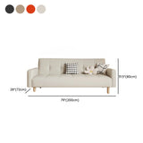 Foldable Convertible Square Arm Biscuit Back Sleeper Image - 20