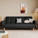 Foldable Convertible Square Arm Biscuit Back Sleeper Image - 3