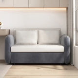 Foldable Flannel Square Arm Storage Cabinets Sleeper Image - 3