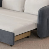 Foldable Flannel Square Arm Storage Cabinets Sleeper Image - 8