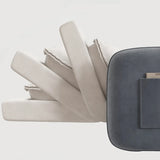 Foldable Flannel Square Arm Storage Cabinets Sleeper Image - 9