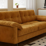 Foldable Green Snowflake Velvet Tufted Back Sleeper Image - 11