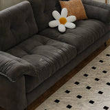 Foldable Green Snowflake Velvet Tufted Back Sleeper Image - 13