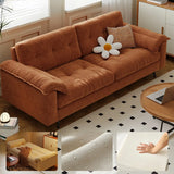 Foldable Green Snowflake Velvet Tufted Back Sleeper Image - 5