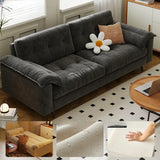 Foldable Green Snowflake Velvet Tufted Back Sleeper Image - 7
