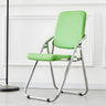 Foldable Metal Dining Side Chair with Silver Leg Image - 43