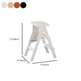 Foldable Rectangle Wooden Frame Bar Stool with Footrest #size