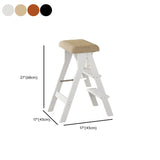 Foldable Rectangle Wooden Frame Bar Stool with Footrest Image - 16
