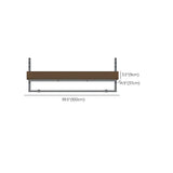 Modern Wood-Like Brown Foldable Rectangle Patio Table Image - 19