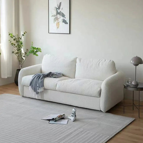 Foldable Snowflake Velvet Removable Cushion Sofa Bed Image - 1