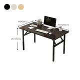 Foldable Steel Base Manufactured Wood Writing Desk Image - 14