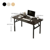 Foldable Steel Base Manufactured Wood Writing Desk Image - 17