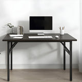 Foldable Steel Base Manufactured Wood Writing Desk Image - 4