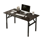 Foldable Steel Base Manufactured Wood Writing Desk Image - 5