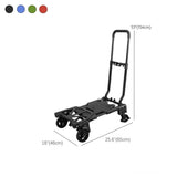 Folding Green Finish Metal Narrow Tall Utility Carts #size
