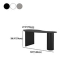 Free Form Curved Wood Standard Width Writing Desk Image - 12